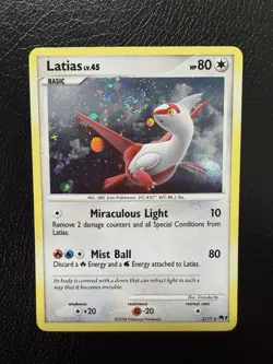Pokemon TCG Latias 003/017 POP Series 7 Holo With Swirl🌀 MP - Image 1