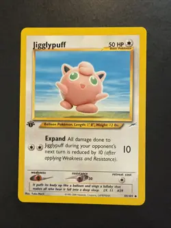 Jigglypuff Neo Destiny 1st Edition 44/105 Uncommon Pokemon - Image 1