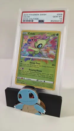 2020 POKEMON SWORD & SHIELD VIVID VOLTAGE #009 CELEBI PSA 10 GEM MINT - Image 1
