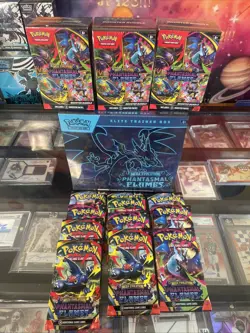 Pokemon 1 Phantasmal Flames ETB+ 3 Booster Bundles+ 11 Phantasmal Flames Packs!! - Image 2