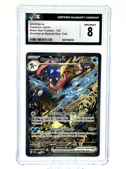 Pokemon English 2024 Black Star Promos GRENINJA EX 132 CGC 8 Near Mint/MINT - Image 1