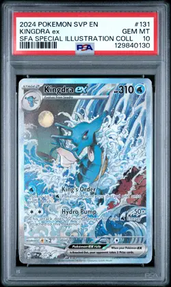 2024 POKEMON SVP EN-SV BLACK STAR PROMO #131 KINGDRA EX PSA 10 - Image 1