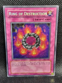 Yugioh Ring of Destruction PGD-000 1st Edition Played Condition - Image 1