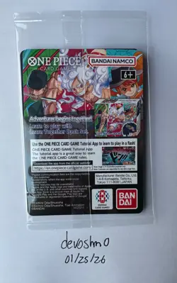 One Piece Monkey D. Luffy US Voyage College Basketball Promo Card Gonzaga SEALED - Image 2
