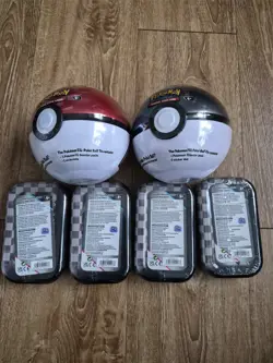 Factory Sealed Scarlett And Violet Pokemon Mini Tins and Pokeballs - Image 4