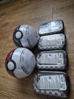 Factory Sealed Scarlett And Violet Pokemon Mini Tins and Pokeballs - Image 5