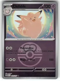 Clefable 075/217 Ascended Heroes Love Ball Reverse Holo Pokemon TCG - Image 1