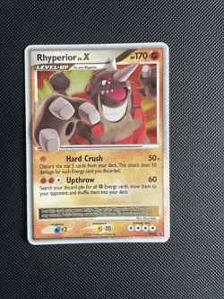 Pokemon TCG Rhyperior LV.X DP Black Star Promotional DP29 Holo Promo LP/NM - Image 1