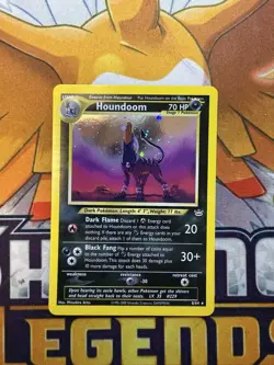 Pokemon TCG Houndoom 08/64 Neo Revelation Holo Rare Unlimited Stage 1 English - Image 1