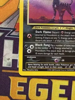 Pokemon TCG Houndoom 08/64 Neo Revelation Holo Rare Unlimited Stage 1 English - Image 4