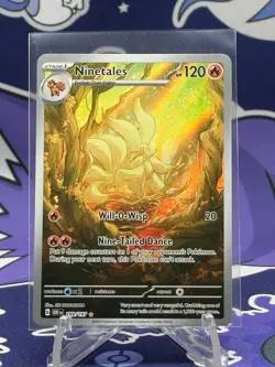 🔥✨ Ninetales 199/197 – Illustration Rare – Obsidian Flames – Pokemon TCG ✨🔥 - Image 1
