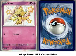 2024 Pokemon, Paldean Fates, #148/091 Abra, Holo Shiny Rare - Image 1