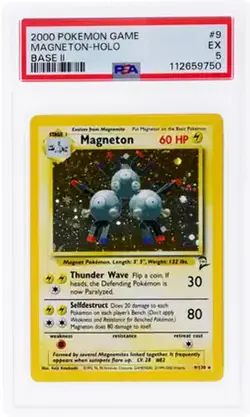 2000 Pokemon Game Magneton Holo PSA 5 - Image 1