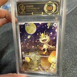 Super Clean!! Pokemon Exclusive Chinese Gem Vol.3 Meowth 0207/07 APH BLACK 10 - Image 2