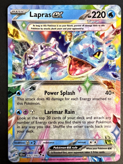 Pokemon TCG - Lapras ex - Stellar Crown 32/142 - Double Rare - NM / Mint - Image 1