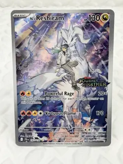 Pokemon N's Reshiram 167/159 Journey Together Stamped Promo NM - Image 1
