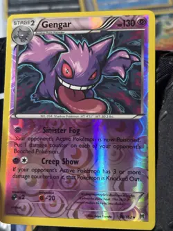 Pokemon Gengar Reverse Holo Rare BREAKthrough 60/162 HP 130 Stage 2 2015 - Image 1