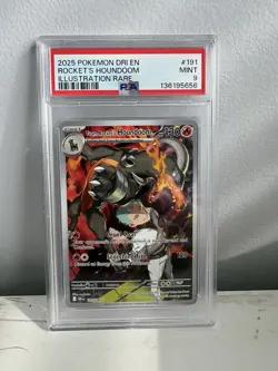 team rockets houndoom Destined Rivals Pokemon TCG 191/182 psa 9 - Image 1