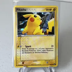 2006 Pokemon POP Series 4 Pikachu Holo #13/17 tail Swirl - Image 1