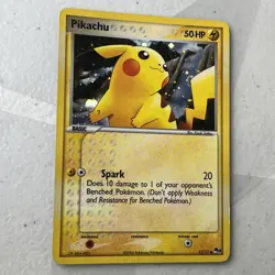 2006 Pokemon POP Series 4 Pikachu Holo #13/17 tail Swirl - Image 2