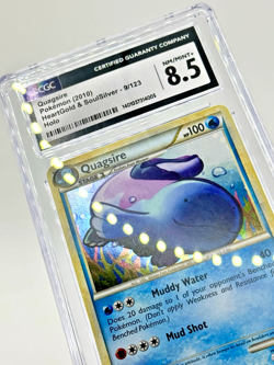 Pokemon 2010 Heart Gold & Soul Silver Holo Rare QUAGSIRE 9/123 CGC 8.5 NM/MT+ - Image 2