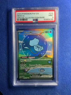 Pokemon 2024 PAF en Special Illustration Rare #232 Mew EX PSA 9 - Image 1