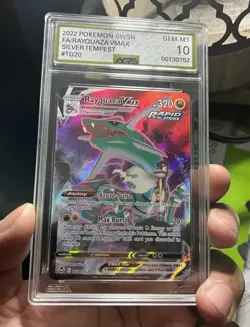 AGS 10 GEM MINT - Rayquaza VMAX #TG20 Pokemon TCG Silver Tempest - Image 1