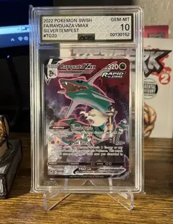 AGS 10 GEM MINT - Rayquaza VMAX #TG20 Pokemon TCG Silver Tempest - Image 2