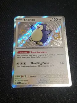 🔥Pokemon Snorlax 202/091 Paldean Fates Shiny Holo Rare Near Mint Condition - Image 1