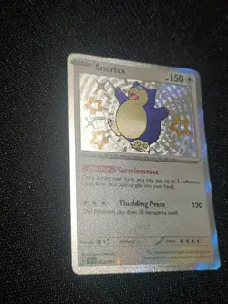 🔥Pokemon Snorlax 202/091 Paldean Fates Shiny Holo Rare Near Mint Condition - Image 2