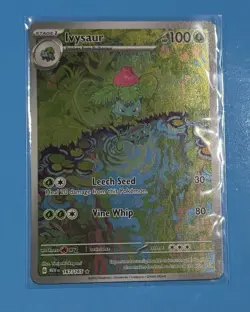 🍀 Ivysaur 2023 IR Pokemon SV #167 Raw Beauty Illustration Rare 151 Chase - Image 1