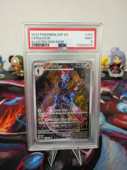 Pokemon Ceruledge 197/191 I.R PSA Mint 9 Surging Sparks - Image 1