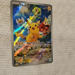 Pokemon Pikachu 027 SVP Black Star Promo Holo 2023 60 HP 30+ Attack English - Image 2