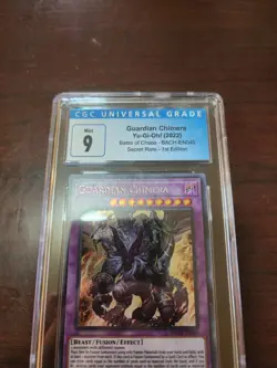 Yu-Gi-Oh Guardian Chimera Battle of Chaos 1st edition, CGC graded 9! - Image 2