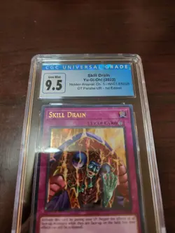 Yu-Gi-Oh Skill Drain, Hidden Arsenal Ch. 1, CGC graded 9.5! - Image 2