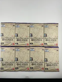 ONE PIECE ENGLISH TCG: EB02 ANIME 25th Collection Booster Packs. LOT of 8 Sealed - Image 1