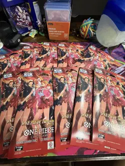 One Piece TCG EB03 Heroines Edition Sleeved Booster Pack - Lot of 10 Sealed 🔥 - Image 1