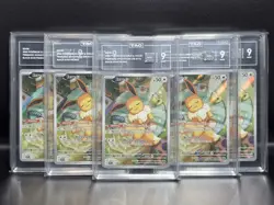 Pokemon Eevee 173/225 Black Star Promo - TAG 9 MINT **BUNDLE OF 5** (PSA/BGS) - Image 1