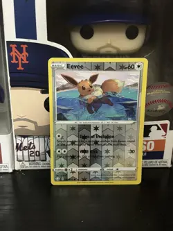 Pokemon TCG Shining Fates - Eevee #52/72 - Common Reverse Holo Card - Image 1