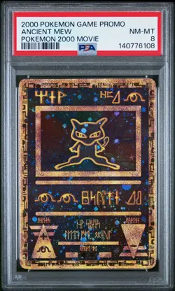 Pokemon TCG Ancient Mew 2000 Movie Promo Card PSA 8 - Image 1