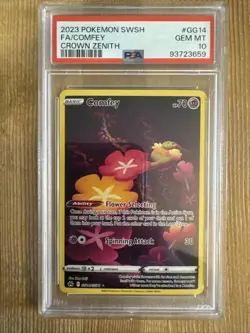 Comfey - GG14/GG70 - Pokemon Crown Zenith Galarian Gallery Holo Card PSA 10 - Image 1