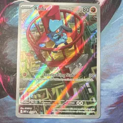 Pokemon Riolu 010 Me Mega Evolution Promo Holo Basic 80 HP Card - Image 1