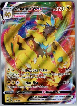 Zeraora VMAX 054/159 Crown Zenith - Pokemon Card - NM - Image 1