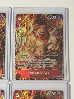 Portgas.D.Ace ST15-005 Illustration Box Vol. 5 Promo 4 Card Play Set Lot - Image 3
