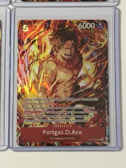 Portgas.D.Ace ST15-005 Illustration Box Vol. 5 Promo 4 Card Play Set Lot - Image 5