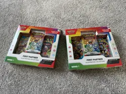 2x Pokemon TCG First Partner Illustration Collection Series 1 New Sealed in hand - Image 1