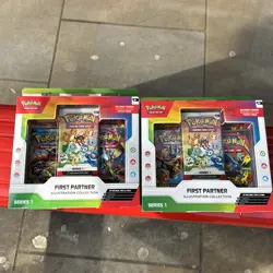 2x Pokemon TCG First Partner Illustration Collection Series 1 New Sealed in hand - Image 1