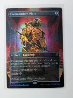 Commander's Plate (Borderless) 0135 Commander: Teenage Mutant Ninja Turtles Foil - Image 1