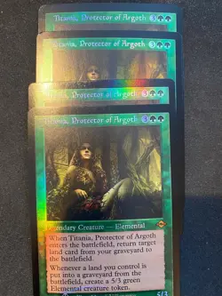MTG Modern Horizons 2 Titania Protector of Argoth Retro Frame Foil x 4 - Image 1