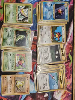 Pokemon TCG Mixed Vintage Bundle Over 170 Cards Japanese Old Back - Image 1